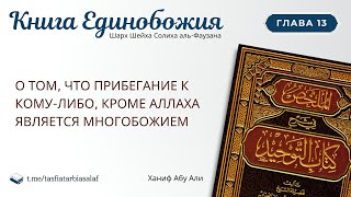 Глава-13. О том, что прибегание к кому либо, кроме Аллаха является многобожием | Ханиф Абу Али