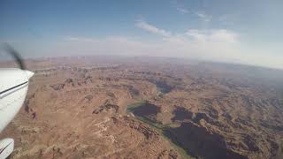 Flying over Canyonlands