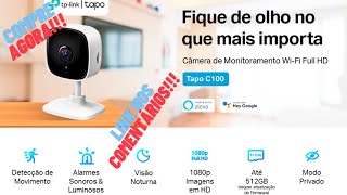 COMPRE AGORA!!! Camera de Segurança Wi Fi, 1080p Full HD TP Link Tapo C100 #amazon #vendas #cameras