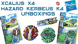 Hasbro Xcalius X4 and Hazard Kerbeus K4 Unboxing and Battles