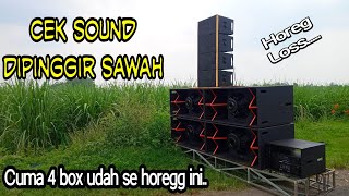 Cek sound \\ Cuma 4 box bikin geger warga kampung