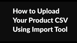 Upload Product CSV to Lightspeed