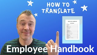 How to Translate an Employee Handbook (Quick and Easy Way) with DocTranslator - 2022