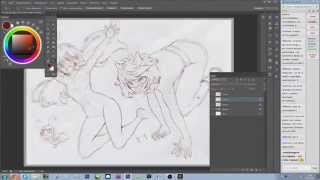 Miraculous Ladybug lineart Photoshop CS6 {speedpaint}