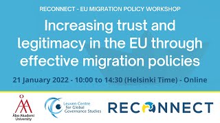 RECONNECT Workshop: Increasing trust and legitimacy in the EU through effective migration policies