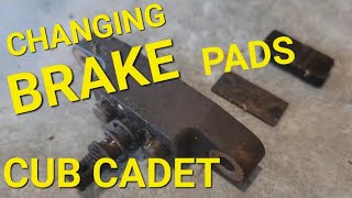 CHANGING BRAKE PADS ON RIDING MOWER / CUB CADET LTX 1050