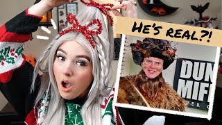 Attempting a CINDY LOU WHO look while talking about Winter Folklore!