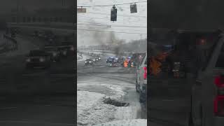 Car Catches Fire On Road!