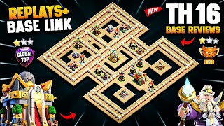 ONLY 1 STAR TH16 Base Link With Replays | Best TH16 War Base Link (Town Hall 16) | TH16 Legend Base