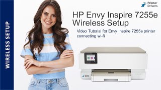 HP Envy inspire 7255e wireless setup | Connect your HP Envy inspire 7255e to a WiFi network