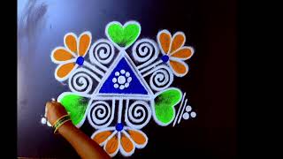 Navaratri special kolam designs 🌺 3*2 dots 4 attractive rangoli designs 🌺 latest muggulu collection