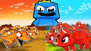 RAINBOW DINOSAURS KINGDOMS! (Red vs Blue vs Orange)