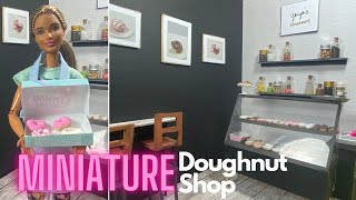 DIY: Miniature Doughnut Shop | Mini Doll Shop Plus How to Make miniature Doughnuts