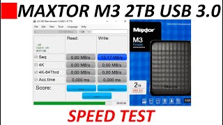 Maxtor M3 2TB USB 3.0 Portable speed test