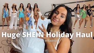 Huge SHEIN holiday haul - bikinis, swimwear sets, swimsuits and holiday evening outfits! AD