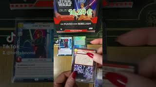 Star Wars unlimited top 5 pulls!   #starwarsunlimited #tcg #tcgstarwars #tradingcards #unboxing