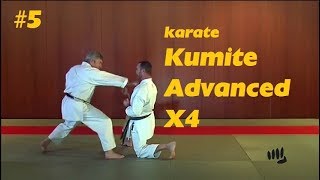 5 - Kumite avanzado- Karate Advanced Defensa Mae Geri X4