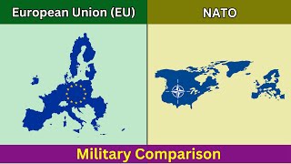 European Union (EU) vs NATO - Military Comparison 2024