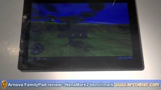 Archos Arnova FamilyPad 13.3" Android tablet review : NenaMark2 benchmark