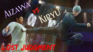 Kazuma Kiryu (feat. Pirate Majima) Vs Masato Aizawa + RK Crew EX-HARD  | Lost Judgment PC mod