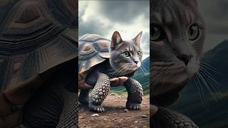 Incredible Animal Fusion: Cats hybrids with turtles🙀🧬 #short#hybrids