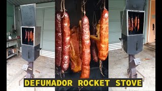 TESTE DO DEFUMADOR ROCKET STOVE