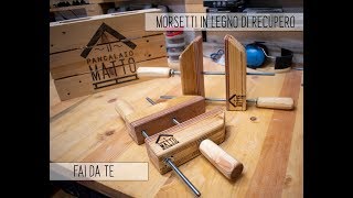 🏚 FAI DA TE 🗜 MORSETTI IN LEGNO DI RECUPERO 🗜