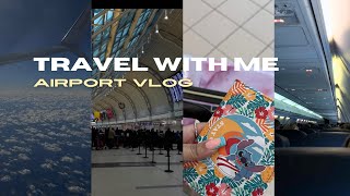 TRAVEL WITH ME | last minute packing + airport vlog ✈︎