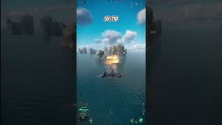 SR-71D strike damage in Modern Warships  #modernwarships #mwcreator #gaming #shorts #short