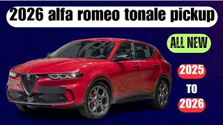 2026 alfa romeo tonale pickup: unveiling the ultimate in luxury and power