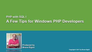 A Few Tips for Windows PHP Developers