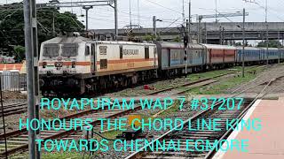 LONE AJJ WAG 9HC, ARRIVAL AND OVERTAKE OF VAIGAI AT TAMBARAM AND GUDUVANCHERI | INDIAN RAILWAYS |