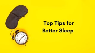 Top Tips for Better Sleep (with Delphi Ellis)