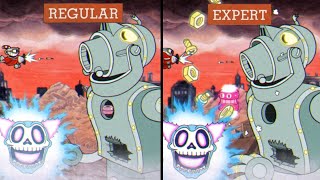 Cuphead - Dr  Kahl's Robot Regular vs Expert - Difficulty Comparison