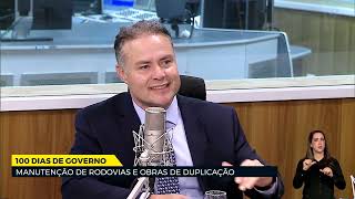 12/4/2023 - Renan Filho, Ministro dos Transportes, dá entrevista à Voz do Brasil.