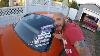 Removing Stickers From My Drift Car and Changing the Oil On My Daily