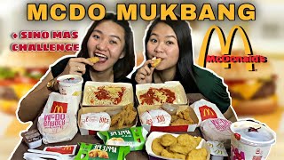 MCDO MUKBANG + SINONG MAS CHALLENGE!! (FRIENDS EDITION)