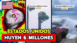 HURACAN MILTON: NUNCA SE HABÍA VISTO UNA EVACUACIÓN ASÍ