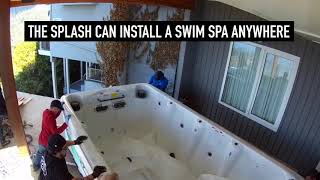 Splash Crane Swim Spa Install