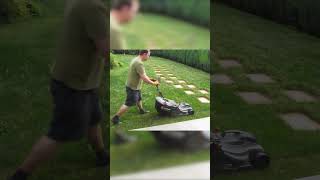 ASMR Lawn Mowing: Tackling Tall Grass and Transforming Yards.