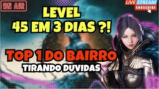 PROJETO MEGA ZORD DO CHAT? LV 45 EM 3 DIAS É REAL ?!  Live curta COLA ! BOSS GUILDA E PAPINHO