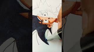 drawing Goku in 1 hour 🤩🤩🤩😱😱😱 wait for end #viral #artist #shortsvideo #dbz #trending #anime #goku