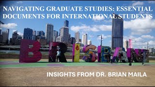 Graduate School Applications: Key Documents for International Students  #internationalstudents