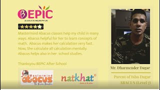 Parent Speaks about BEPIC ||  Mr. Dharmender Dagar Parent of Isha Dagar