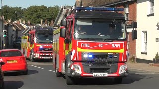 Suffolk Fire & Rescue Service - Haverhill WrL & Mildenhall WrL Responding