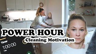 POWER HOUR :: How to get stuff done when you are not in the mood / Cleaning Motivation / Speed Clean