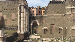 Augustus's throne castle ruins - Rome, Italy