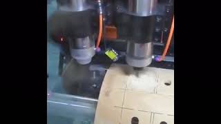 Double Heads CNC Rotary Milling Cutting Machine for  Cutting and Drilling Holes