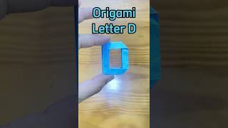 Origami Letter D #origami #dobradura #diy #papercraft #letter #alphabet #alfabeto #letra #letterd