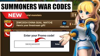 SUMMONERS WAR CODES NEW UPD CODE!! | NEW SUMMONERS WAR PROMO CODES 2024